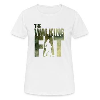 The walking fat - Zombie - Fett - Adipös - Dick - T-shirt respirant Femme - blanc - Devant - AI Model Female 172 dark (172cm)
