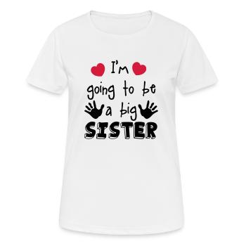 big sister - Women's Breathable T-Shirt - white - Front - AI Model Female 172 dark (172cm)