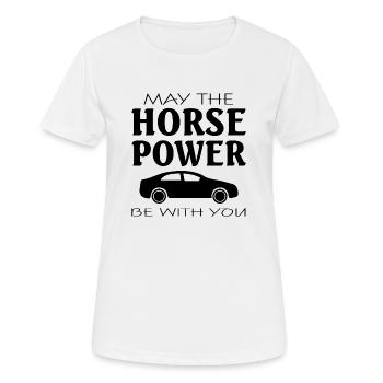 Voiture voiture - T-shirt respirant Femme - blanc - Devant - AI Model Female 172 dark (172cm)
