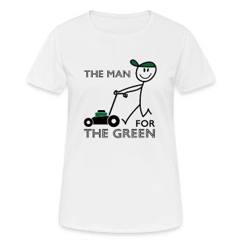 Des phrases drôles pour les jardiniers - T-shirt respirant Femme - blanc - Devant - AI Model Female 172 dark (172cm)