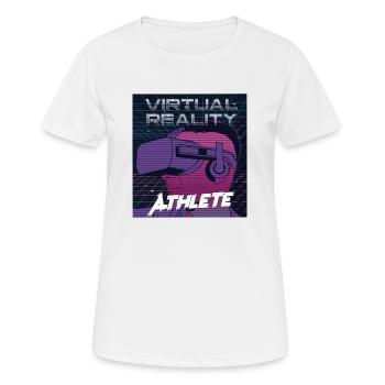 Réalité virtuelle athlète réalité augmentée Chemises - T-shirt respirant Femme - blanc - Devant - AI Model Female 172 dark (172cm)