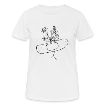 healing plants - Women's Breathable T-Shirt - white - Front - AI Model Female 172 dark (172cm)
