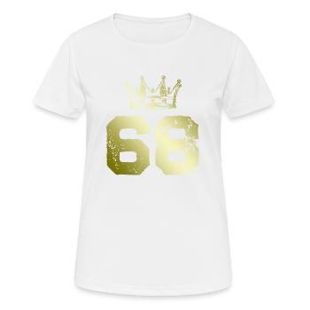 68 Couronne numérique - T-shirt respirant Femme - blanc - Devant - AI Model Female 172 dark (172cm)
