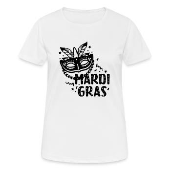 Karneval - Frauen T-Shirt atmungsaktiv - Weiß - Vorne - AI Model Female 172 dark (172cm)