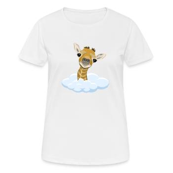 Giraffe - Women's Breathable T-Shirt - white - Front - AI Model Female 172 dark (172cm)