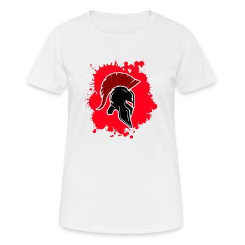 sparta blood - Frauen T-Shirt atmungsaktiv - Weiß - Vorne - AI Model Female 172 dark (172cm)