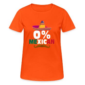 0% Parti mexicain Gringo Cinco De Mayo - T-shirt respirant Femme - orange néon - Devant - AI Model Female 172 dark (172cm)