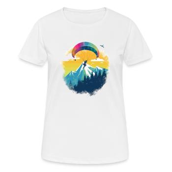 Parapente Marco - T-shirt respirant Femme - blanc - Devant - AI Model Female 172 dark (172cm)