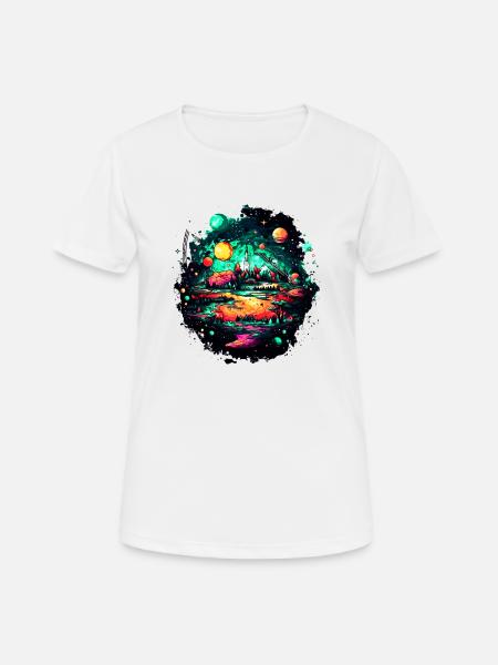 The universe reveals a fascinating sight - Women's Breathable T-Shirt - white