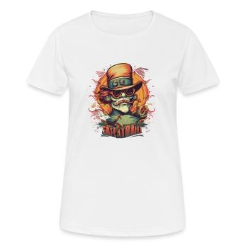 Monstre mecha - T-shirt respirant Femme - blanc - Devant - AI Model Female 172 dark (172cm)