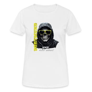 Dortmund und nicht anders! Dortmunder Ultras - Frauen T-Shirt atmungsaktiv - Weiß - Vorne - AI Model Female 172 dark (172cm)