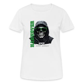 Hannover und nicht anders! Hannover Ultras Herren - Frauen T-Shirt atmungsaktiv - Weiß - Vorne - AI Model Female 172 dark (172cm)