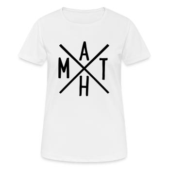 Mathe - Frauen T-Shirt atmungsaktiv - Weiß - Vorne - AI Model Female 172 dark (172cm)