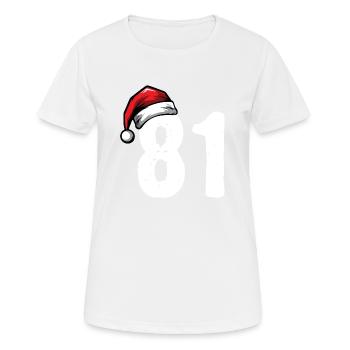 81 Number Christmas - Women's Breathable T-Shirt - white - Front - AI Model Female 172 dark (172cm)