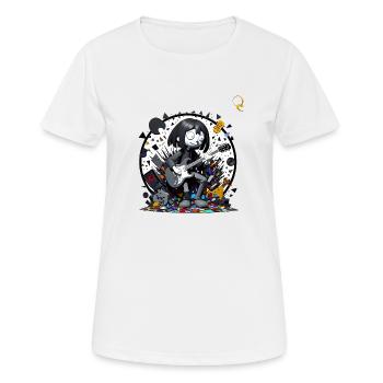 BRISER LE MOULE - T-shirt respirant Femme - blanc - Devant - AI Model Female 172 dark (172cm)