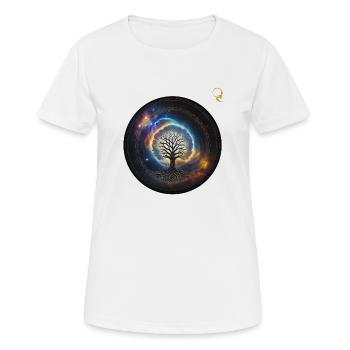 THE ENERGY OF THE TREE OF LIFE - Women's Breathable T-Shirt - white - Front - AI Model Female 172 dark (172cm)