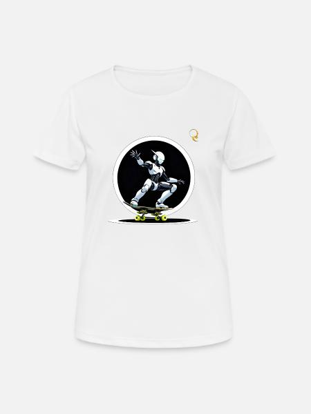 LE SKATEBOARD DU FUTUR - T-shirt respirant Femme - blanc