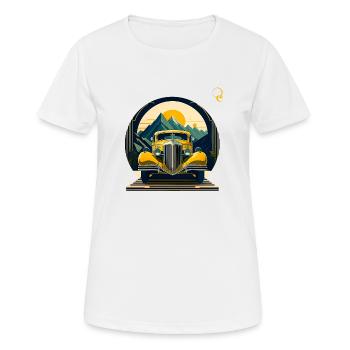 UNE AUTRE ÉPOQUE - T-shirt respirant Femme - blanc - Devant - AI Model Female 172 dark (172cm)