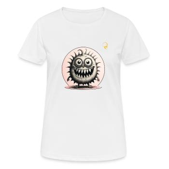 GUTES VIRUS - Frauen T-Shirt atmungsaktiv - Weiß - Vorne - AI Model Female 172 dark (172cm)