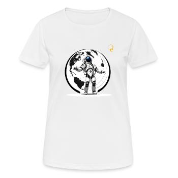 BROADENING SIGHTS - Women's Breathable T-Shirt - white - Front - AI Model Female 172 dark (172cm)