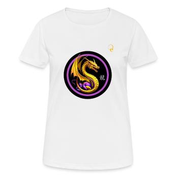 DRAGON CHINOIS - T-shirt respirant Femme - blanc - Devant - AI Model Female 172 dark (172cm)