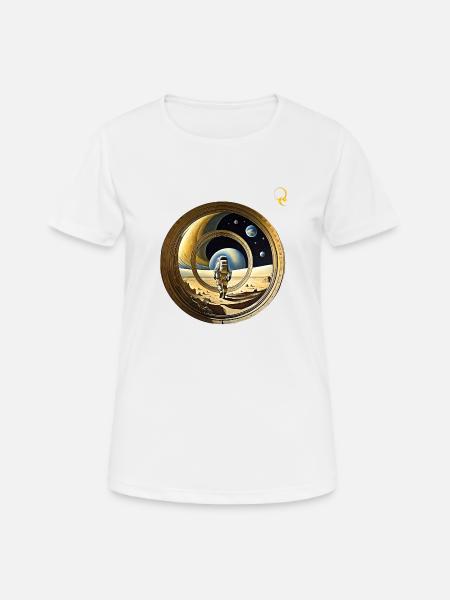 FENSTER ZUM WELTRAUM - Frauen T-Shirt atmungsaktiv - Weiß
