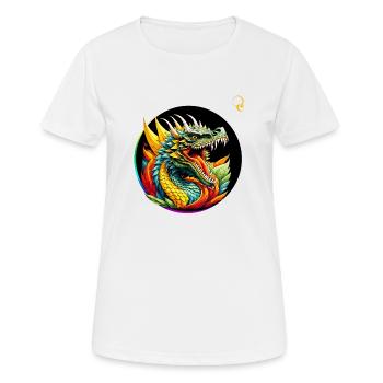 DRAGON FORCE - Women's Breathable T-Shirt - white - Front - AI Model Female 172 dark (172cm)