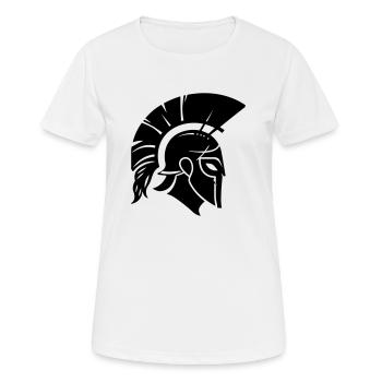Sparta Guerrier Spartan - T-shirt respirant Femme - blanc - Devant - AI Model Female 172 dark (172cm)