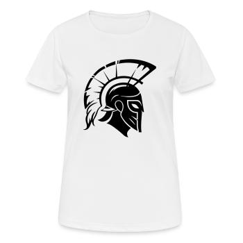 Sparta Guerrier Spartan - T-shirt respirant Femme - blanc - Devant - AI Model Female 172 dark (172cm)
