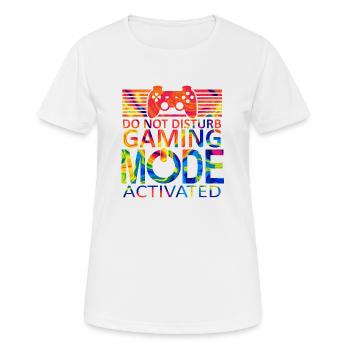 Gamer Game Play Online Computer Gaming Arcade Neon - Women's Breathable T-Shirt - white - Front - AI Model Female 172 dark (172cm)