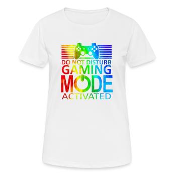 Gamer Game Play Online Computer Gaming Arcade Neon - Women's Breathable T-Shirt - white - Front - AI Model Female 172 dark (172cm)
