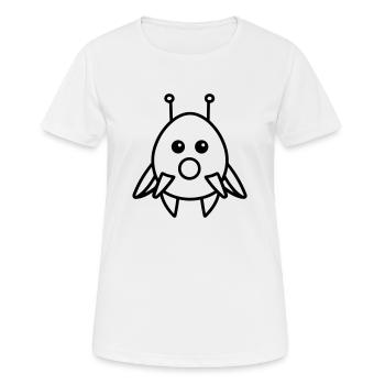 soucoupe volante - T-shirt respirant Femme - blanc - Devant - AI Model Female 172 dark (172cm)