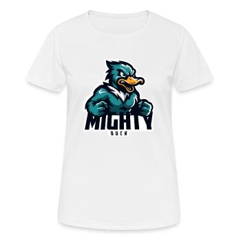 Canard puissant - T-shirt respirant Femme - blanc - Devant - AI Model Female 172 dark (172cm)