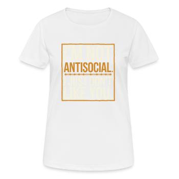 Keep your distance – honest opinion - Women's Breathable T-Shirt - white - Front - AI Model Female 172 dark (172cm)