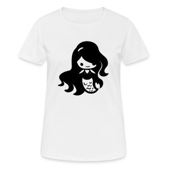 Meerjungfrau - Frauen T-Shirt atmungsaktiv - Weiß - Vorne - AI Model Female 172 dark (172cm)