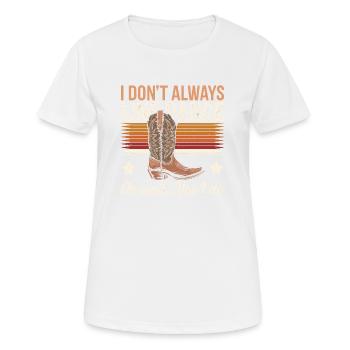 Rythme et humour combinés - T-shirt respirant Femme - blanc - Devant - AI Model Female 172 dark (172cm)
