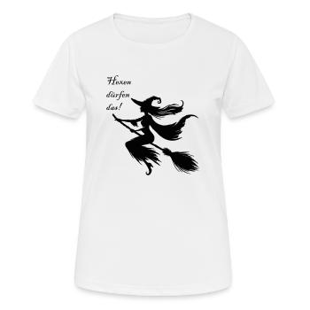 Witches are allowed to do that - Women's Breathable T-Shirt - white - Front - AI Model Female 172 dark (172cm)