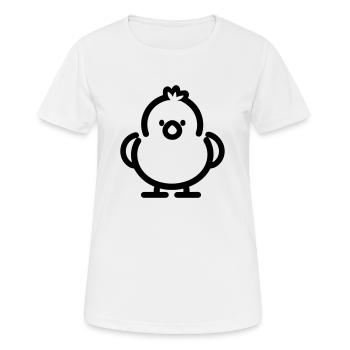poussin - T-shirt respirant Femme - blanc - Devant - AI Model Female 172 dark (172cm)
