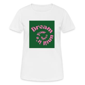 Traum - Frauen T-Shirt atmungsaktiv - Weiß - Vorne - AI Model Female 172 dark (172cm)