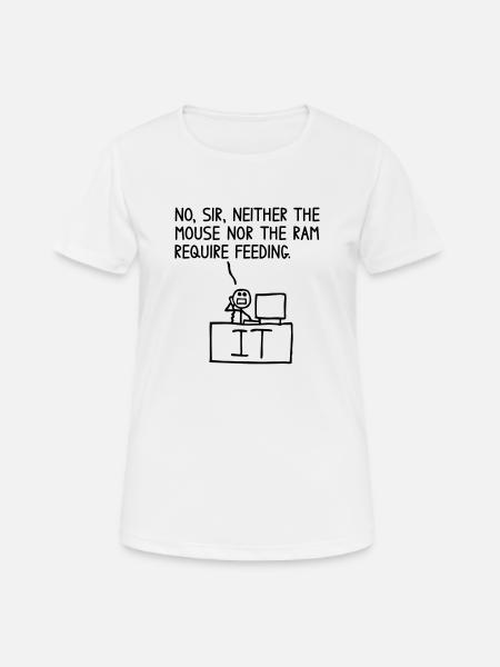 Mouse and RAM - Women's Breathable T-Shirt - white