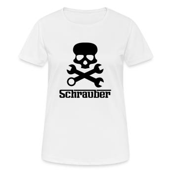 schrauber - Frauen T-Shirt atmungsaktiv - Weiß - Vorne - AI Model Female 172 dark (172cm)