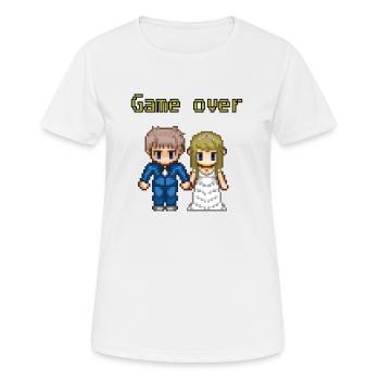 Game Over - T-shirt respirant Femme - blanc - Devant - AI Model Female 172 dark (172cm)