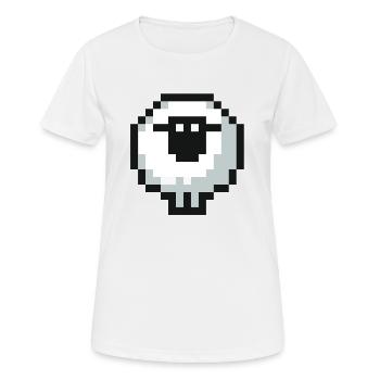 Pixel Sheep - Women's Breathable T-Shirt - white - Front - AI Model Female 172 dark (172cm)