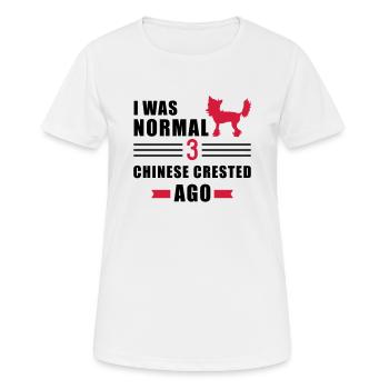 Chinese Crested - Women's Breathable T-Shirt - white - Front - AI Model Female 172 dark (172cm)