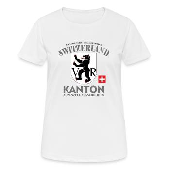Kanton T-Shirt appenzellr, Schweiz, switzerlang - Frauen T-Shirt atmungsaktiv - Weiß - Vorne - AI Model Female 172 dark (172cm)