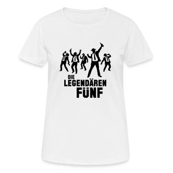 Die Legendären Fünf (Quintett Der Legenden) - Frauen T-Shirt atmungsaktiv - Weiß - Vorne - AI Model Female 172 dark (172cm)