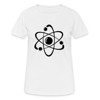 atom - Women's Breathable T-Shirt - white - Front - AI Model Female 172 dark (172cm)