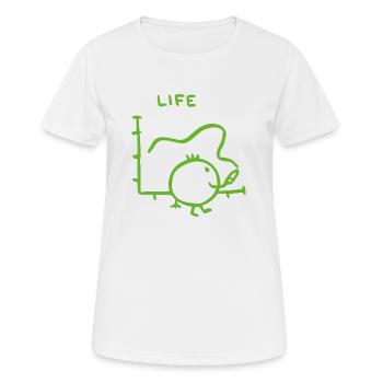 life statistics - Women's Breathable T-Shirt - white - Front - AI Model Female 172 dark (172cm)