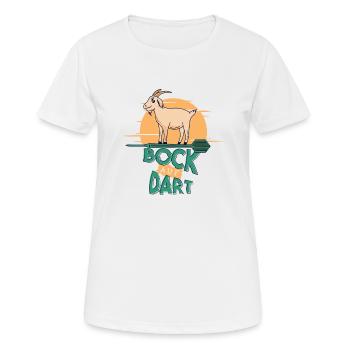 Bock auf Dart - T-shirt respirant Femme - blanc - Devant - AI Model Female 172 dark (172cm)