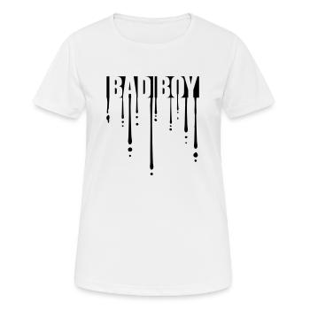 Graffiti Bad Boy - Frauen T-Shirt atmungsaktiv - Weiß - Vorne - AI Model Female 172 dark (172cm)